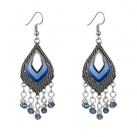 Bohemian hot sale short crystal drop earrings cross-border exclusive classic fashion earrings