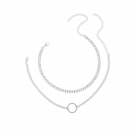 European and american cross-border jewelry street fashion trendy nightclub money accessories metal chain clavicle necklace