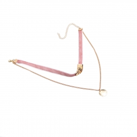 European and american fashion jewelry, simple multi-element necklace, all-match flannel, copper sequin necklace