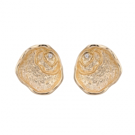 New style earrings european and american geometric oval irregular earrings minimalist diamond earrings 925 silver needle female personality earrings