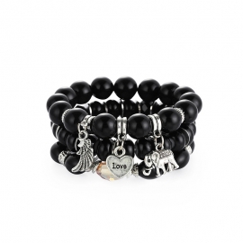 Aliexpress sells well-selling bohemian style colorful bead multi-layer bracelet european and american creative pendant beaded bracelet overseas dispatch