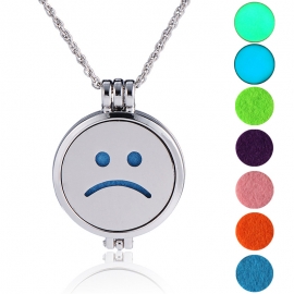European and american cross-border hot selling hip-hop long sweater chain female handmade diy smiley face pendant personalized necklace