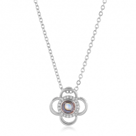 Love memory 520 necklace lesbian net red pendant 100 languages &acirc;��&acirc;��i love you projection necklace