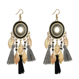 Bohemian hippie earrings fashion tassel long exaggerated earrings retro nostalgic female earrings earrings