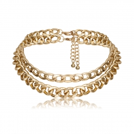 European and american cross-border jewelry ins net red style simple street style necklace female hip-hop style personality chain necklace necklace