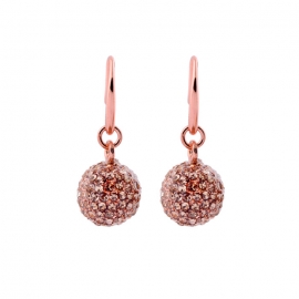 European and american fashion ear jewelry wholesale new alloy full diamond round ball ladies earrings