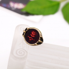 European and american fashion jewelry wholesale retro personality alloy skull lady ring ring