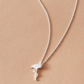 Fashion small fresh and lovely style ladies flamingo pendant necklace