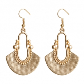 Amazon new retro alloy earrings women european and american popular geometric earrings wholesale fashion exaggerated earrings women