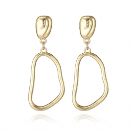 Cross-border explosion earrings earrings hollow irregular suitable for earrings earrings environmental electroplating earrings earrings earrings ear jewelry