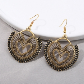 Fashion ethnic style hand-threaded woven earrings spot a drop-shipping jewelry