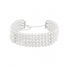 European and american fashion jewelry street style popular necklace handmade multilayer pearl necklace female necklace