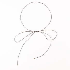 European and american cross-border jewelry, simple trendy style, street shooting wild, cotton thread bowknot womens necklace