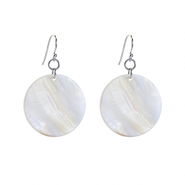 S925 creative simple shell geometric earrings temperament korean fashion all-match earrings