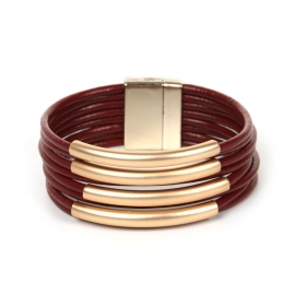 European and american multilayer bracelets bohemian style leather copper bracelets all-match girls gifts