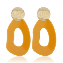 Japanese and korean fashion trend wild exaggerated earrings geometric acetate plate alloy earrings amazon hot earrings