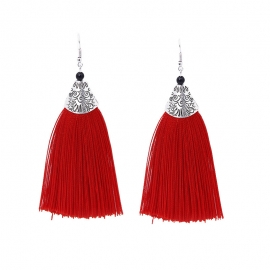 Aliexpress fashion explosive wholesale earrings bohemian long tassel all-match earrings women foreign trade jewelry
