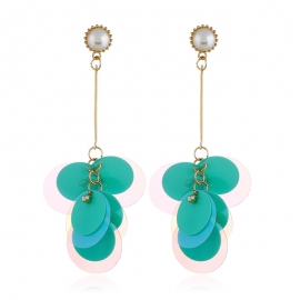 Summer trend new earrings korean style fashion sequins wild simple earrings female explosive earrings small accessories