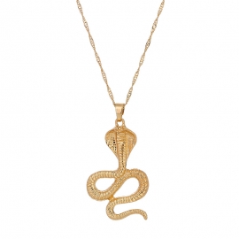 European and american popular personality creative design cobra pendant single-layer necklace fashion wild clavicle chain men and women accessories
