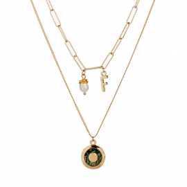 European and american cross-border hot selling natural freshwater pearl shell necklace female multi-layer pendant jewelry spot wholesale