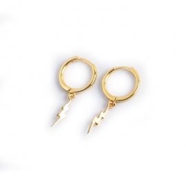 European and american new earrings wild s925 sterling silver geometric earrings ins lightning tide earrings earrings earrings earrings