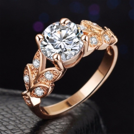 Wedding ring fashion silver jewelry ladies ring inlaid super dazzling zircon ring