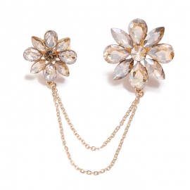 Fashion trend new simple personality trend ring european and american retro diamond exaggerated flower integration ring