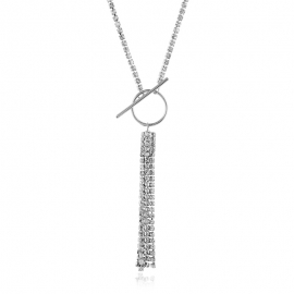 Fashion short necklace claw chain necklace with diamonds
