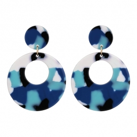 New acrylic long earrings acetate cross-border explosion european and american retro personality earrings goddess temperament earrings