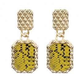 Amazon cross-border exclusively for metal sequin snake-shaped earrings