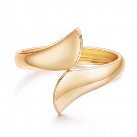 Hot selling jewelry bracelets european and american fashion wide-sided fan-shaped diamond-plated gold-plated ladies boutique bracelets wholesale