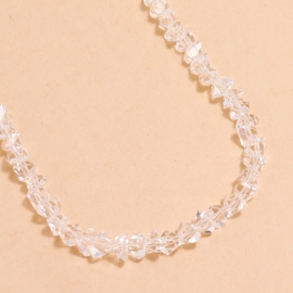 European and american cross-border jewelry fashion classic handmade string transparent glass necklace