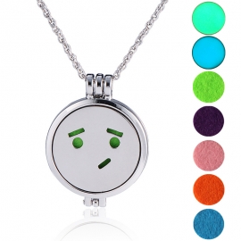 Cross-border hot-selling hot style handmade diy aromatherapy luminous long hip-hop expression bag sweater chain pendant necklace jewelry