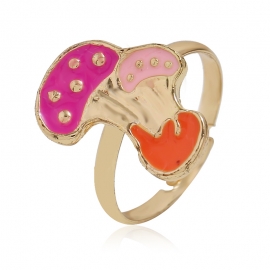 European and american simple mushroom alloy ring fashionable opening adjustable bracelet index finger ring
