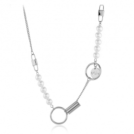 Exaggerated big brand multi-layer ring markings plate simple necklace female fashion autumn and winter sweater chain