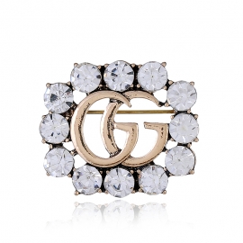 Crystal brooch lovely exquisite alloy diamond corsage