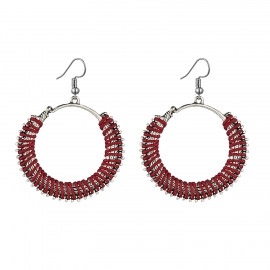 European and american fashion new earrings, exaggerated ethnic wind winding earrings jewelry, thailand hot selling woven earrings wholesale