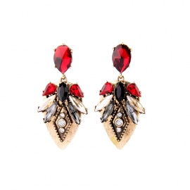 Womens earrings european and american style temperament accessories ruby &acirc;��&acirc;��retro wild personality pendant ladies earrings