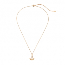 Retro simple necklace temperament all-match alloy pendant jewelry personality creative navy anchor short clavicle chain female