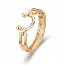 Popular in europe and america minimalist u-shaped saddle shape boutique gold-plated bracelet bracelet amazon hot bracelet