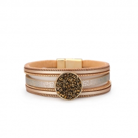 Cross-border new female bracelet multi-layer leather lock multi-layer bracelet jewelry fashion jewelry accessories factory wholesale