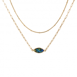 European and american popular fashion new womens multi-layer eye pendant necklace handmade necklace combination female jewelry