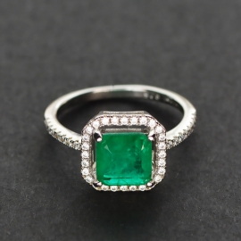 Elegant high quality fashion zircon s925 silver ring