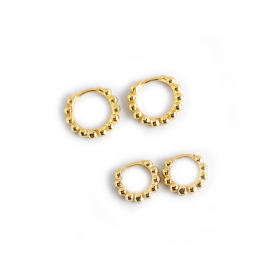 S925 sterling silver earrings ins minimalist round beaded beaded earrings female silver earrings earrings