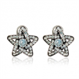 New exquisite fashion oval earrings earrings original full diamond resin geometric earrings