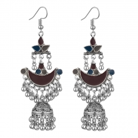 Foreign trade hot sale retro exotic earrings bohemian indian wind bell earrings spot wholesale
