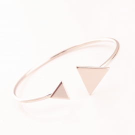 European and american jewelry retro fashion geometric triangle metal open bracelet
