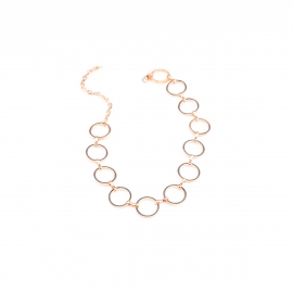 European and american fashion necklace, simple and versatile, geometric copper ring, necklace, necklace