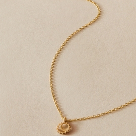 Fashionable simple student sun moon pendant paper card necklace