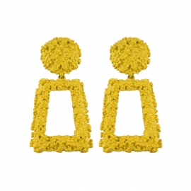 European and american cross-border fashion exaggerated all-match earrings, alloy geometric metal aliexpress hot selling explosive earrings women